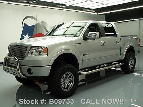 2008 ford f150 crew fx4 lifted 4x4 sterling leather 58k texas direct auto