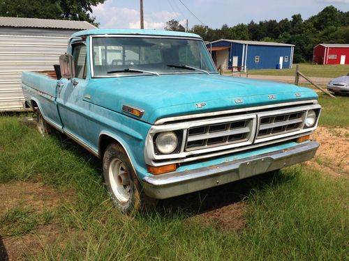 1971 ford f100 sport custom - heavy duty special - low reserve!