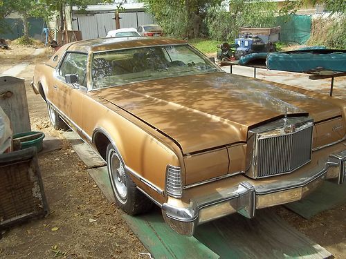 1975 lincoln mark iv "gold luxury group"