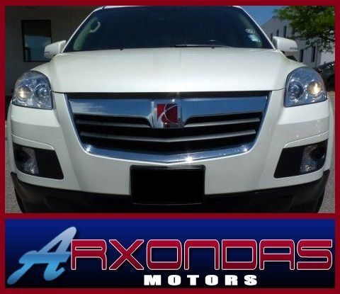 2007 saturn outlook xr luxury pearl white all wheel drive 7 pass dual sunroofs