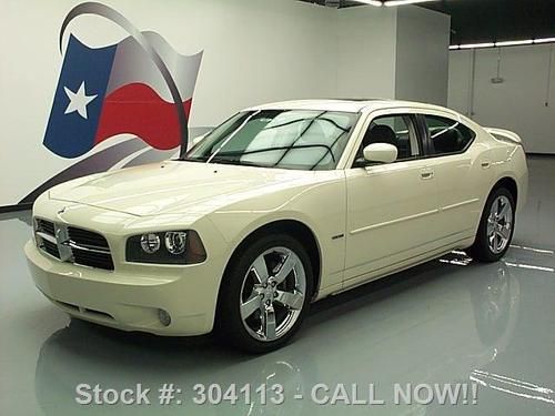 2010 dodge charger r/t plus hemi cool vanilla nav 14k!! texas direct auto