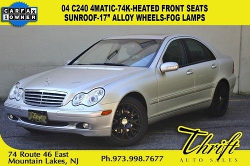 04 c240 4matic-74k-heated front seats-sunroof-17 alloy wheels