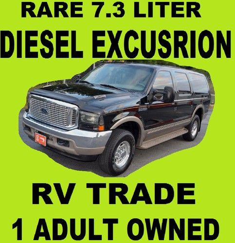 2001 ford excursion limited 7.3l power-stroke turbo diesel 1 owned watch videos