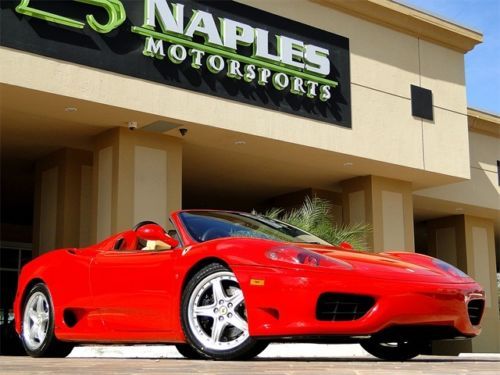 04&#039; 360 spider f1 - red/tan - just fully serviced - only 12k miles -modular whls