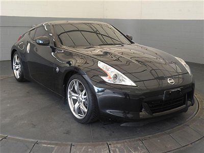2009 nissan 370z touring package-one owner-clean carfax-black/black-auto trans