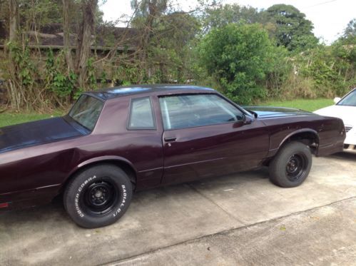 1986 chevrolet monte carlo ss race car with 16 point roll cage