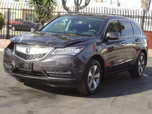 2014 acura mdx awd damaged salvage rebuildable runs! loaded must see wont last!!