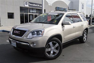 Awd 4dr slt1 gmc acadia slt-1 low miles suv automatic gasoline 3.6l v6 sidi gold