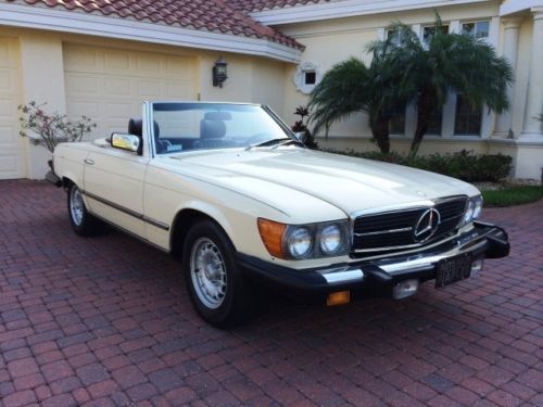 1984 mercedes-benz 380sl r107 convertible 34k miles both tops immaculate