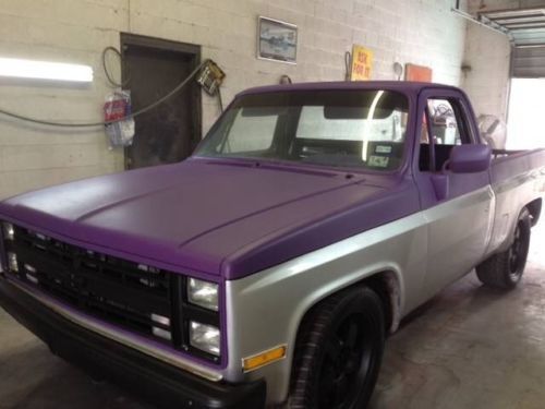 1986 chevy pickup 350 auto  ac ps shave doors custom paint  rims