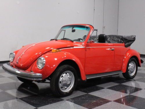 Dawg red convertible bug, 1600 cc, 4-speed, thorough and correct restoration!!!