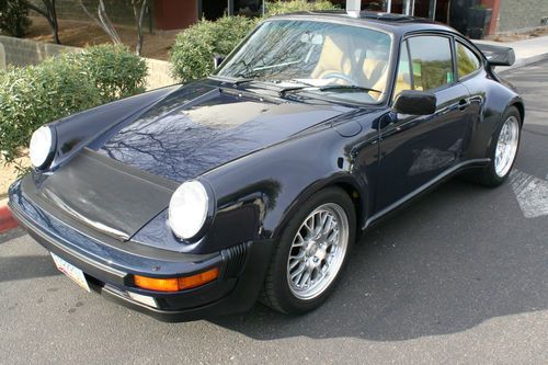 1988 911 turbo coupe dunkel bleu excellent condition!