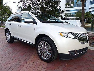 Florida 2011 platinum lincoln mkx suv pano roof navi leather camera sync media