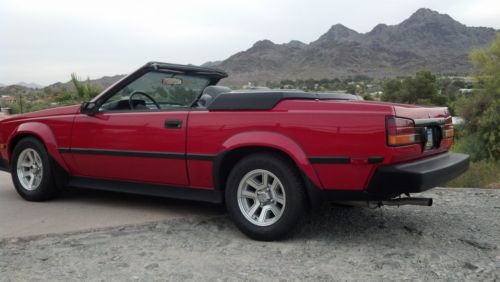 1985 toyota celica gts convertible red-5-speed-- arizona