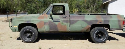 1986 chevy d30 cucv m1008 military truck 4x4