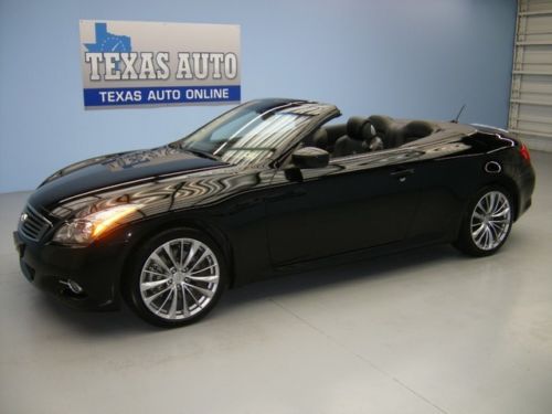 We finance!! 2011 infiniti g37 convertible nav heated leather 41k mi texas auto