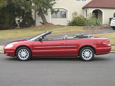 2002 chrysler sebring lxi only 70k miles non smoker two owner clean no reserve!