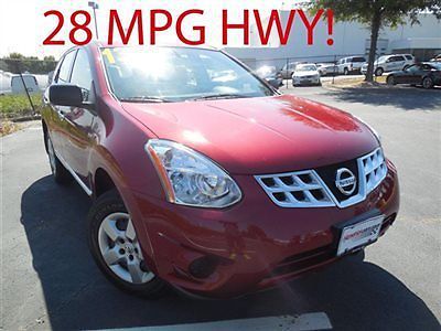Nissan rogue fwd 4dr sv low miles suv automatic gasoline 2.5l 4 cyl cayenne red