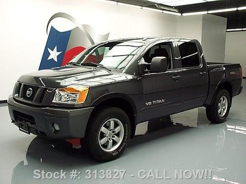 2011 nissan titan pro-4x crew 4x4 heated leather 22k mi texas direct auto