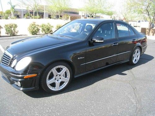 2008 mercedes benz e63 amg navigation panoramic roof heated seats loaded