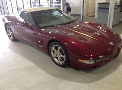 2003 corvette 50th anniversary real ruby red only 7600 miles!