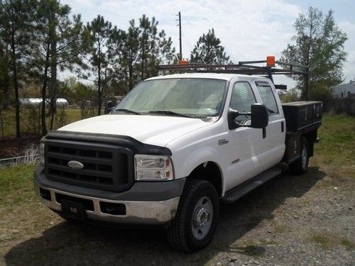 2005 ford f250 4x4 crew cab utility!  bank repo! absolute auction! no reserve!