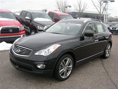 Pre-owned 2013 ex37 awd with prem and tech, black/chestnut, 3690 miles