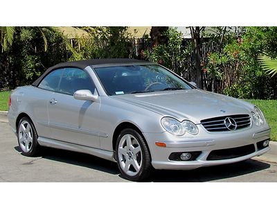 2005 mercedes-benz clk500 convertible sport package clean one owner