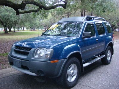 (((2002 nissan xterra 4dr automatic cold a/c newer tires blue/gray cloth int))))