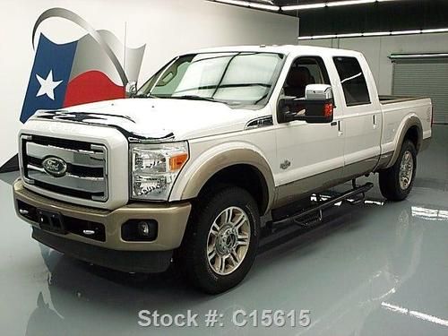 2011 ford f-250 4x4 king ranch crew diesel sunroof 13k texas direct auto