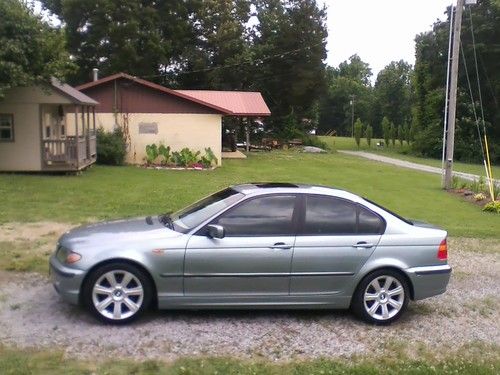 2002 bmw 325i base sedan 4-door 2.5l teal green,leather