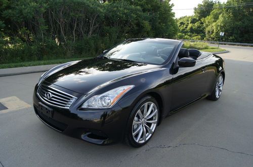 No reserve 2009 infiniti g37 s convertible nav sport package fully loaded