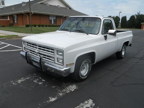 1987 r10 350 tbi 2wd short bed pearl white silverado