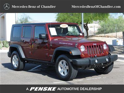 2008 jeep wrangler unlimited rubicon, red, call 480-421-4530