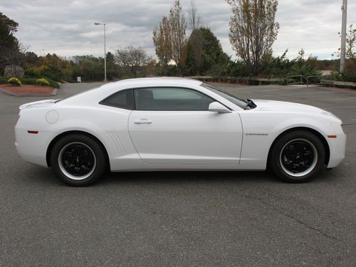 2012 white chevrolet camaro coupe 3.6l v6 6-speed manual w/1ls