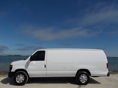 10 ford e-250 extended cargo - one owner florida van - above average auto check