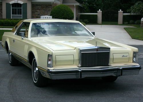 One owner cream &amp; gold luxury edition  -1978 lincoln mark v coupe -40k orig mi