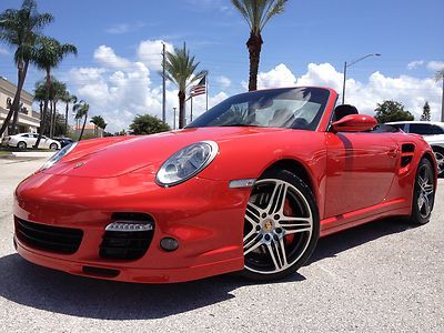 Turbo cabriolet 1 owner clean carfax clearwater fl car guards red tiptronic