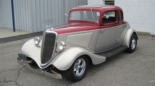 1934 ford 5 window coupe, hot rod, street rod, 302 automatic, vintage air