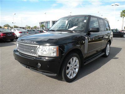 2008 range rover supercharged black/black nav, dvd, heated/cooled seats low $$