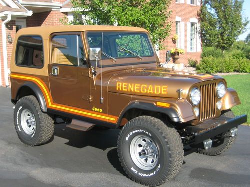 1985 jeep cj7 renegade, nut and bolt restoration.  amc v8 super clean