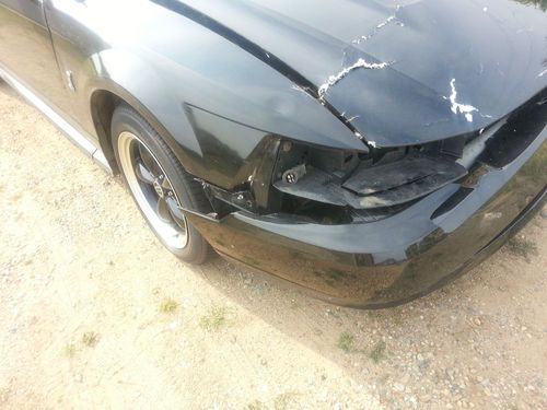 2000 ford mustang convertible front end damage, runs and drives