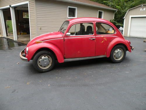 1972 volkswagen beetle / vw bug / slug bug - southern car - runs great - solid