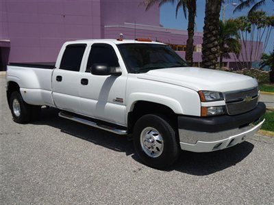 Heated leather 4x4 diesel allison crew cab long bed dually bose good truck fl