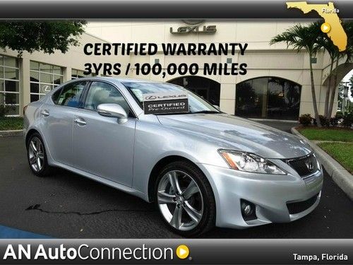 Lexus is 250 factory certified with leather &amp; sunroof