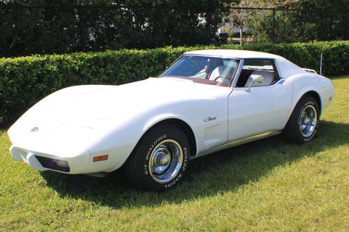 1976 chevy corvette stingray,t-tops, 350 v-8,auto trans, no reserve, florida.