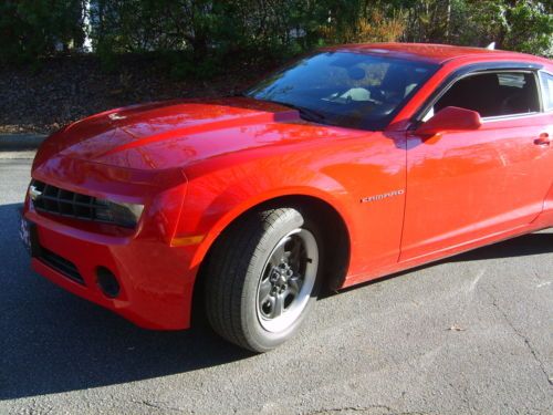 2010 chevrolet camaro ls, red, low miles, v6, six speed manual trans