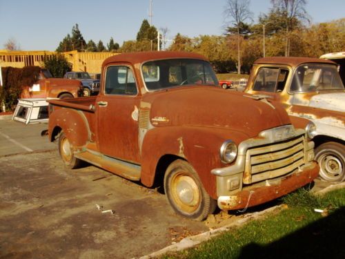 1954 gmc 5 window 1/2 ton stepside orig ca truck 90k orig. miles. time capsule!!