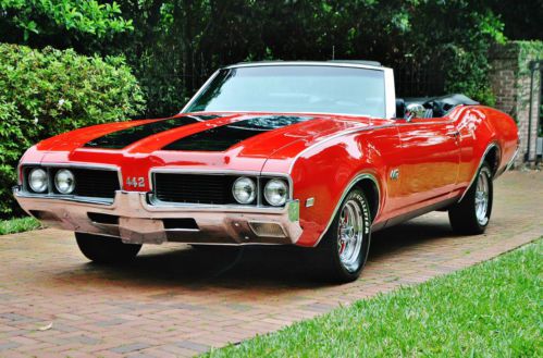 Simply amazing matching numbers 1969 oldsmobile 442 convertible p.w,p.s,p.b,a/c