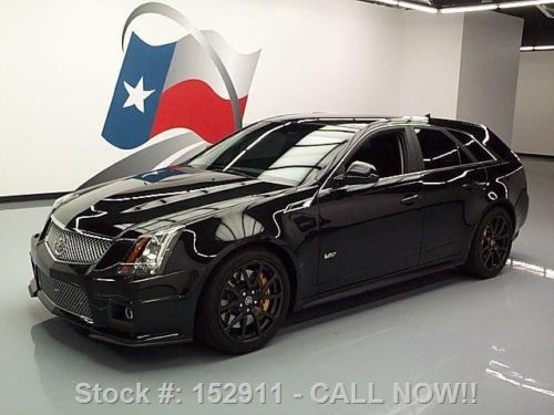 2011 cadillac cts-v wagon black diamond recaro nav 37k texas direct auto